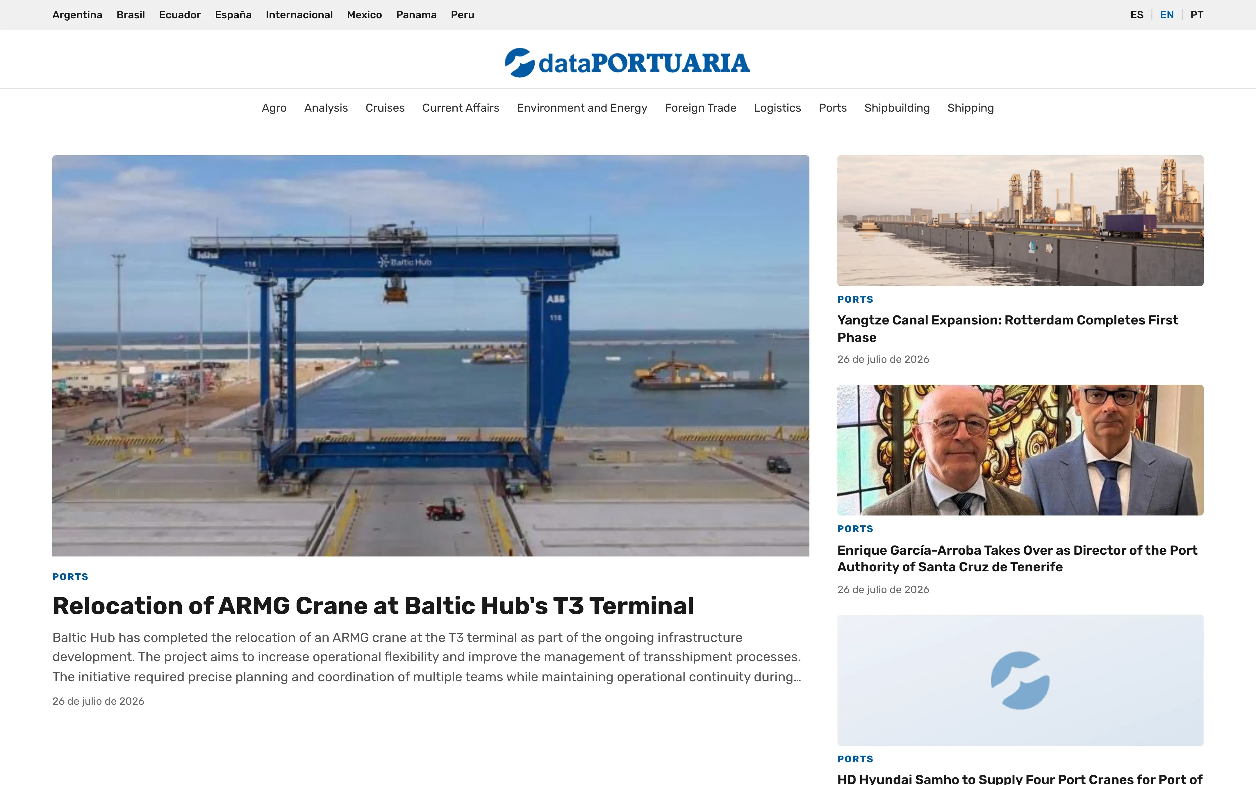 Data Portuaria